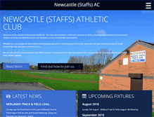 Tablet Screenshot of newcastlestaffsac.org.uk